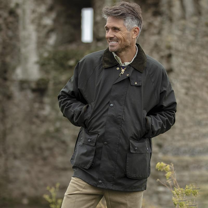 Men's Wax Unpadded Benson Jacket (Olive)